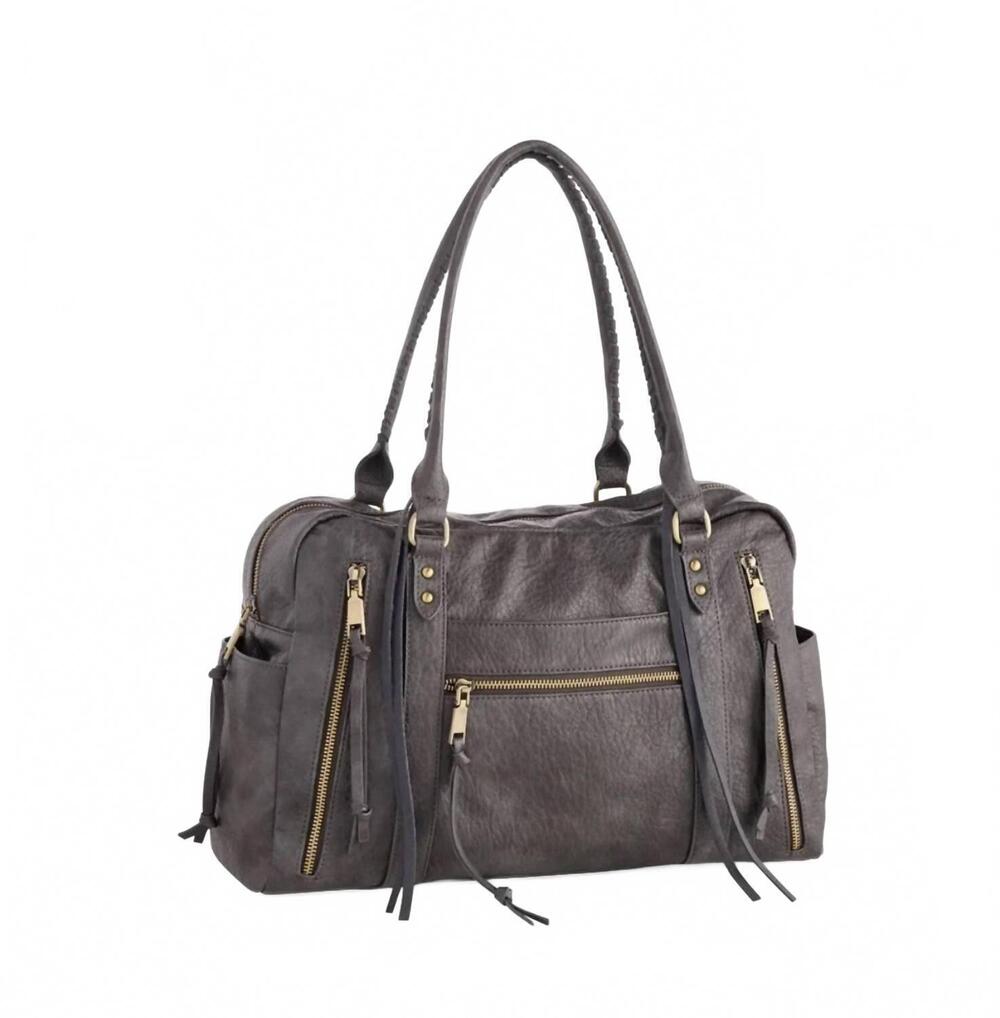 NEW SHIRALEAH jessie bowler bag in grey